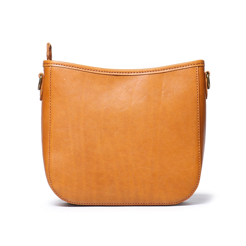 Vegetable Tanned Leather Crossbody Bag